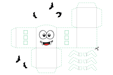 A 3D cut-out of a spider. 