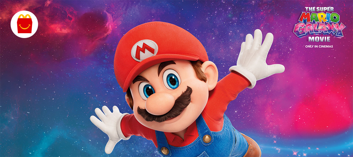 Super Mario has landed in Happy Meal®!