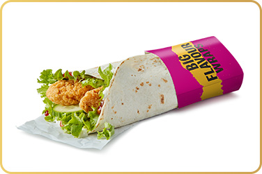 Big flavour wrap on a white background
