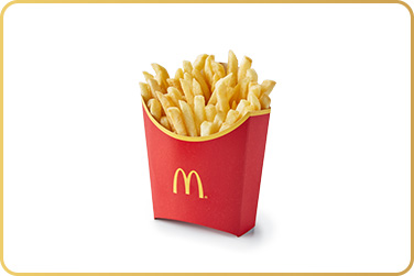 Medium Fries on a white background