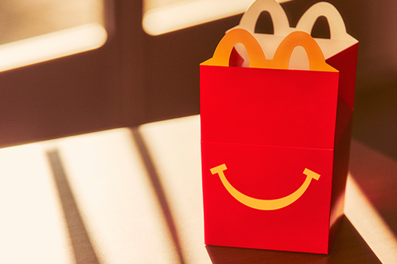  Happy Meal Box on a table