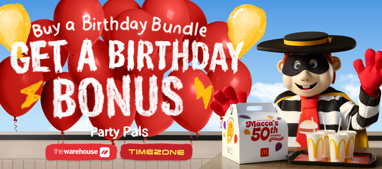 50th Birthday McDonald's Get a birthday bonus