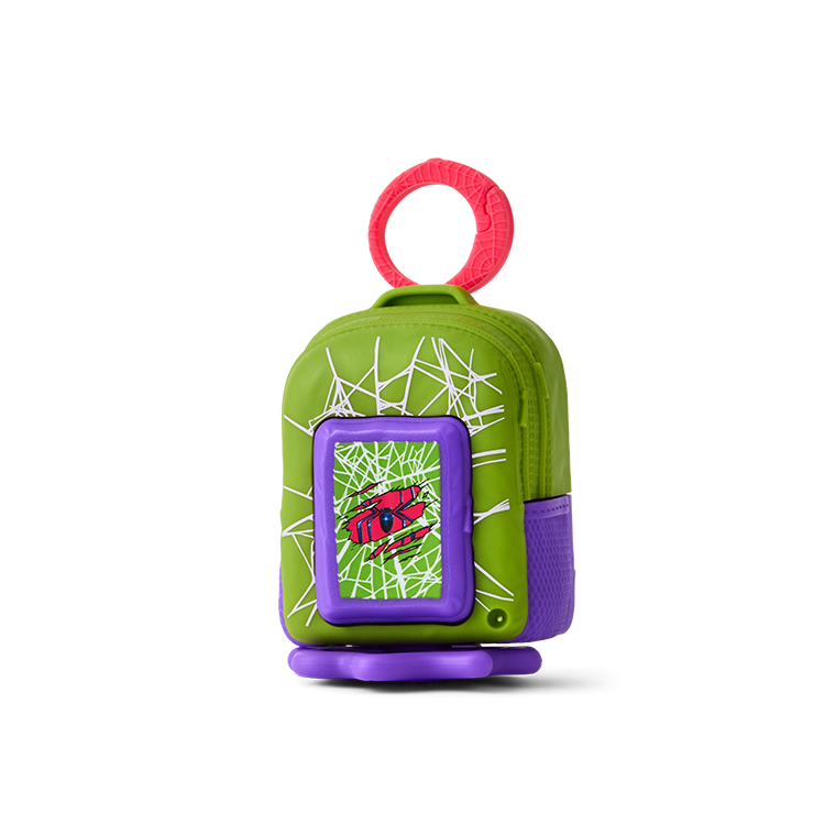 GREEN & PURPLE SPIDER BACKPACK