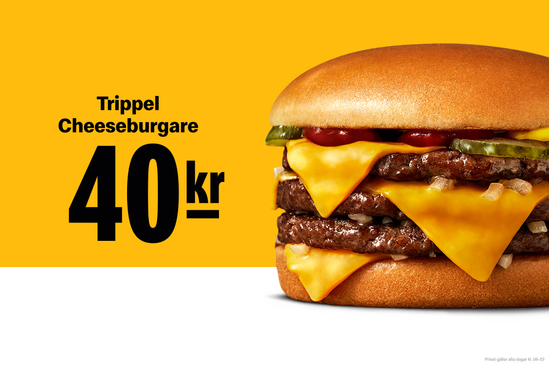 Trippel Cheeseburgare