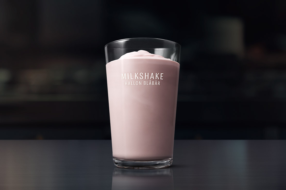 Milkshake Hallon Blåbär-smak