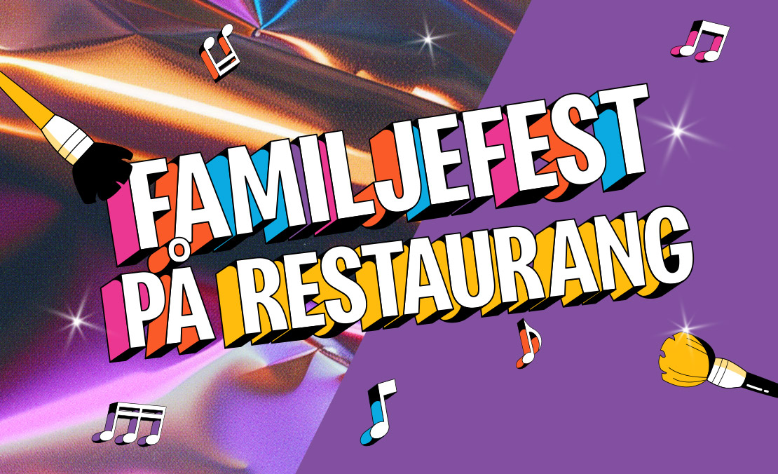 Familjefest på restaurang