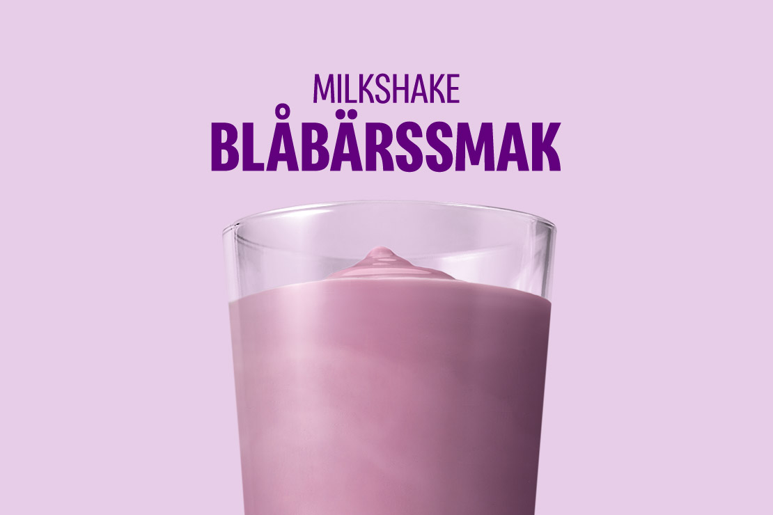 Milkshake Blåbärssmak