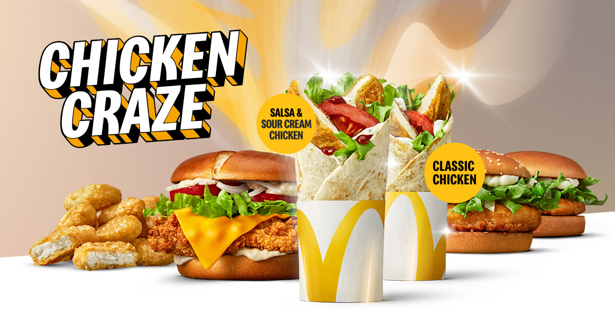 Chicken Craze tillsammans med Chicken McNuggets