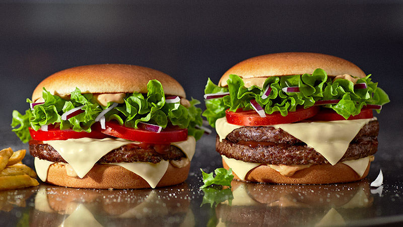 Hamburgare av 100 % nötkött