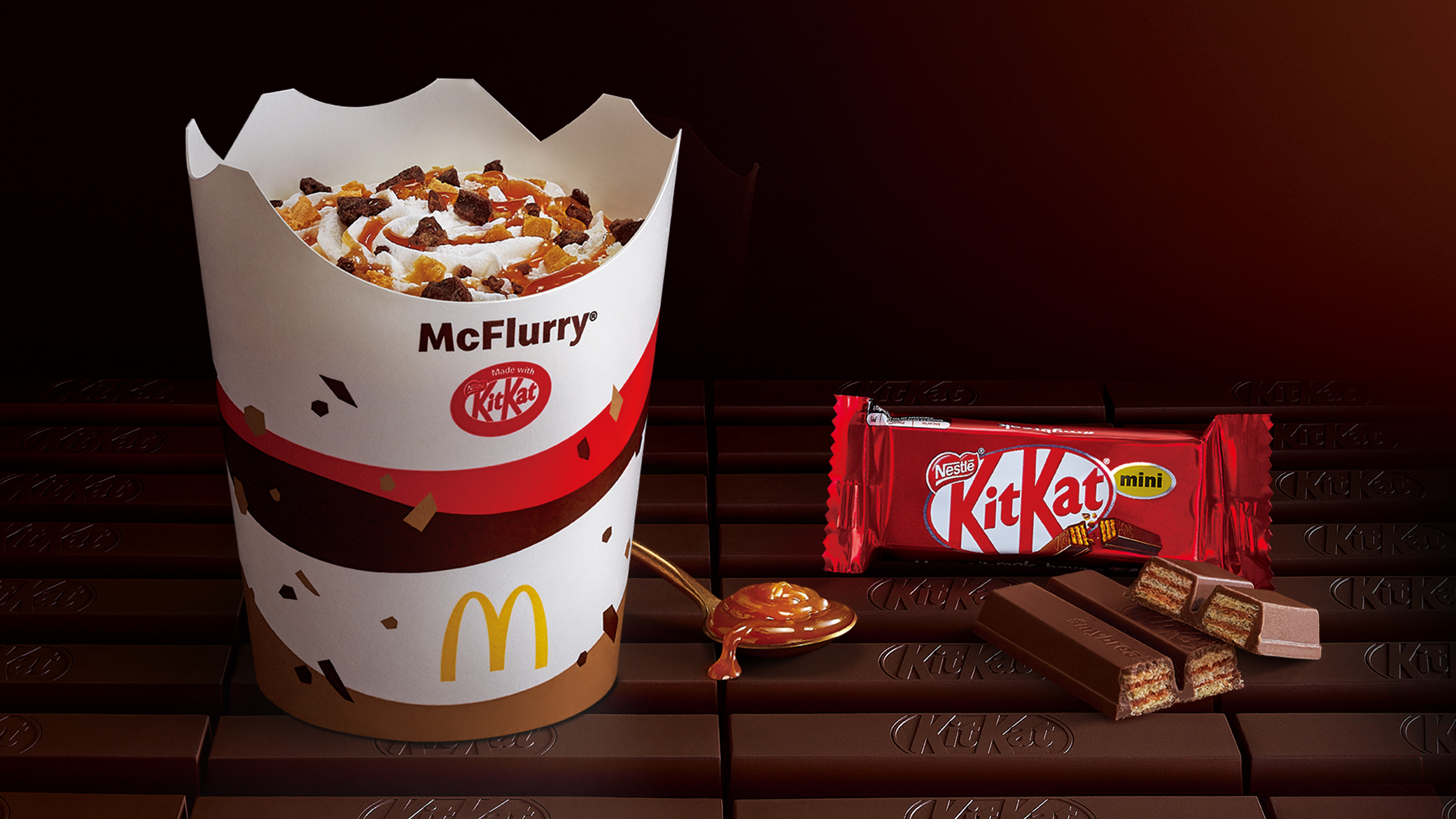 KitKat巧克力x香醇焦糖醬  「巧克力焦糖冰炫風」全新香濃療癒力