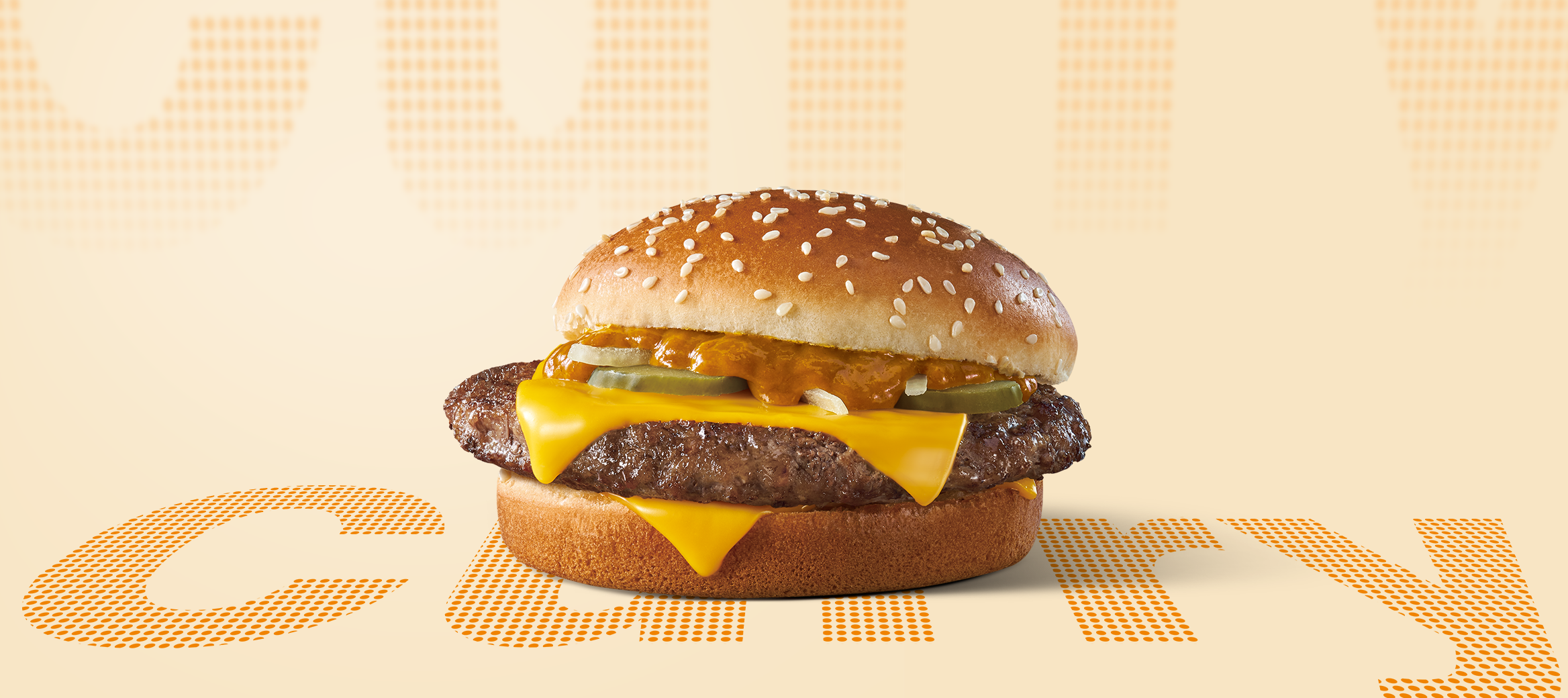 咖哩四盎司牛肉堡