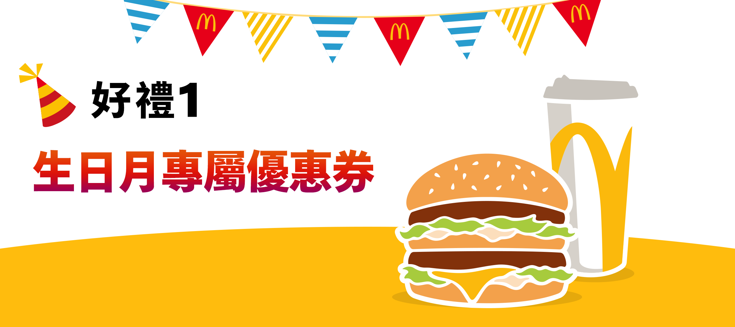 好禮1：生日專屬優惠券