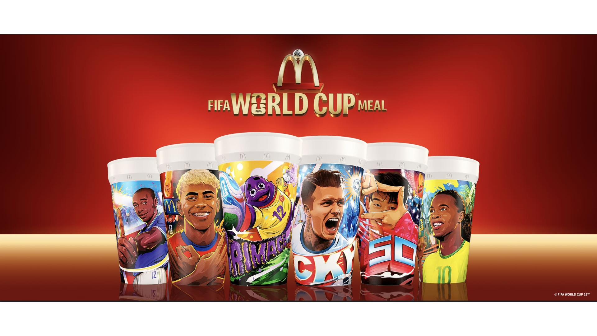 「FIFA世界盃餐」7/1登台 六款經典球星杯同步亮相 