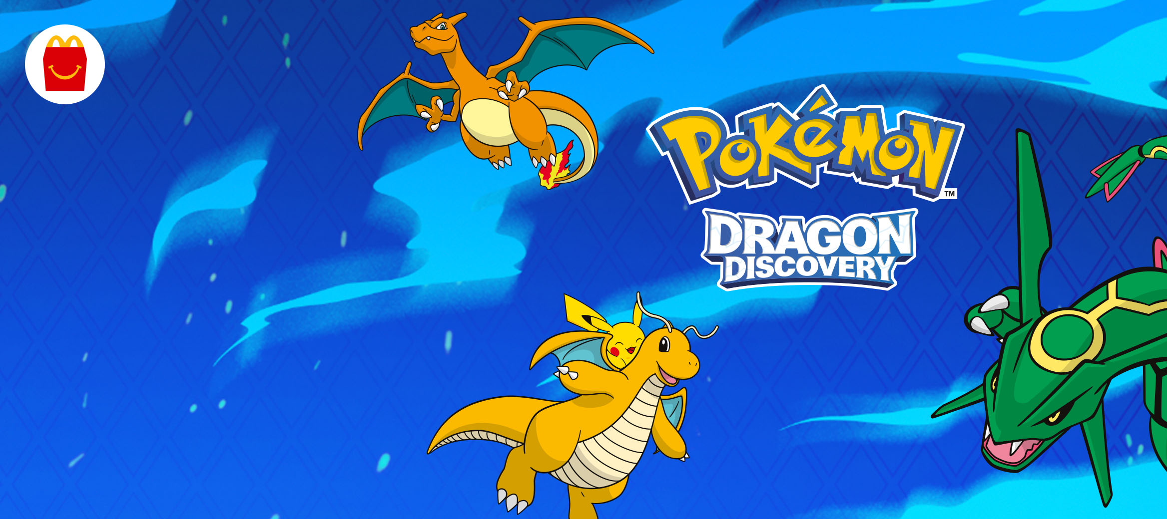 Pokémon characters on a blue background