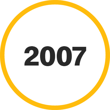 2007 date in yellow circle.