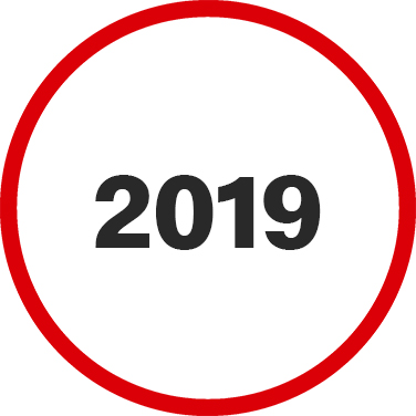 2019 date in red circle.