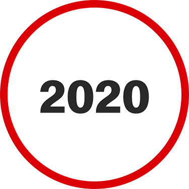 2020 date in red circle.