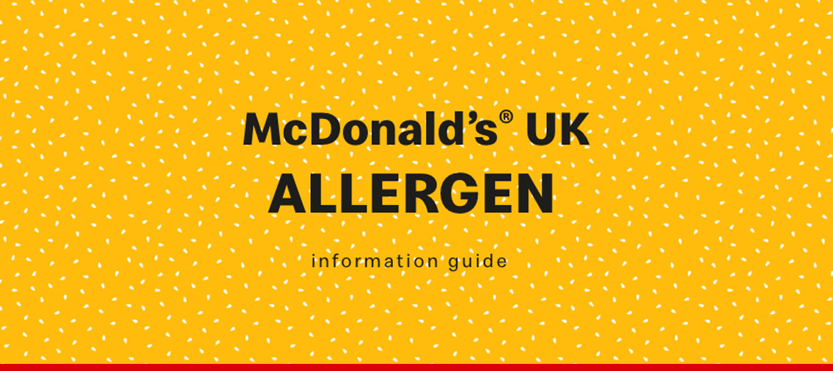 McDonald's UK Allergen guide.