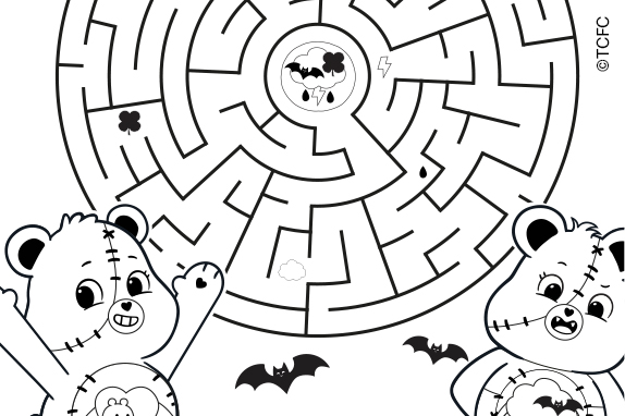 A dot-to-dot activity sheet featuring an eagle, Happy Meal box treehouse, peacock and panda.