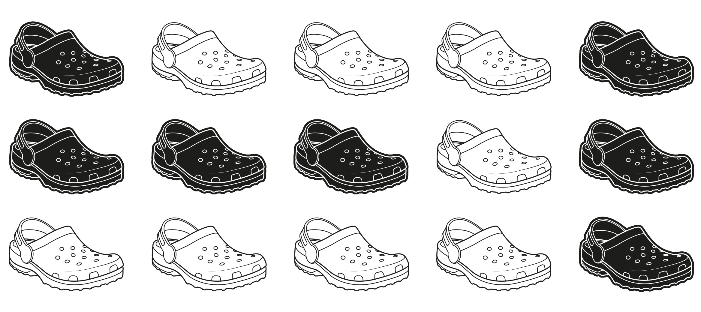 Path-following puzzle leading from Crocs-themed icons to a Crocs shoe.