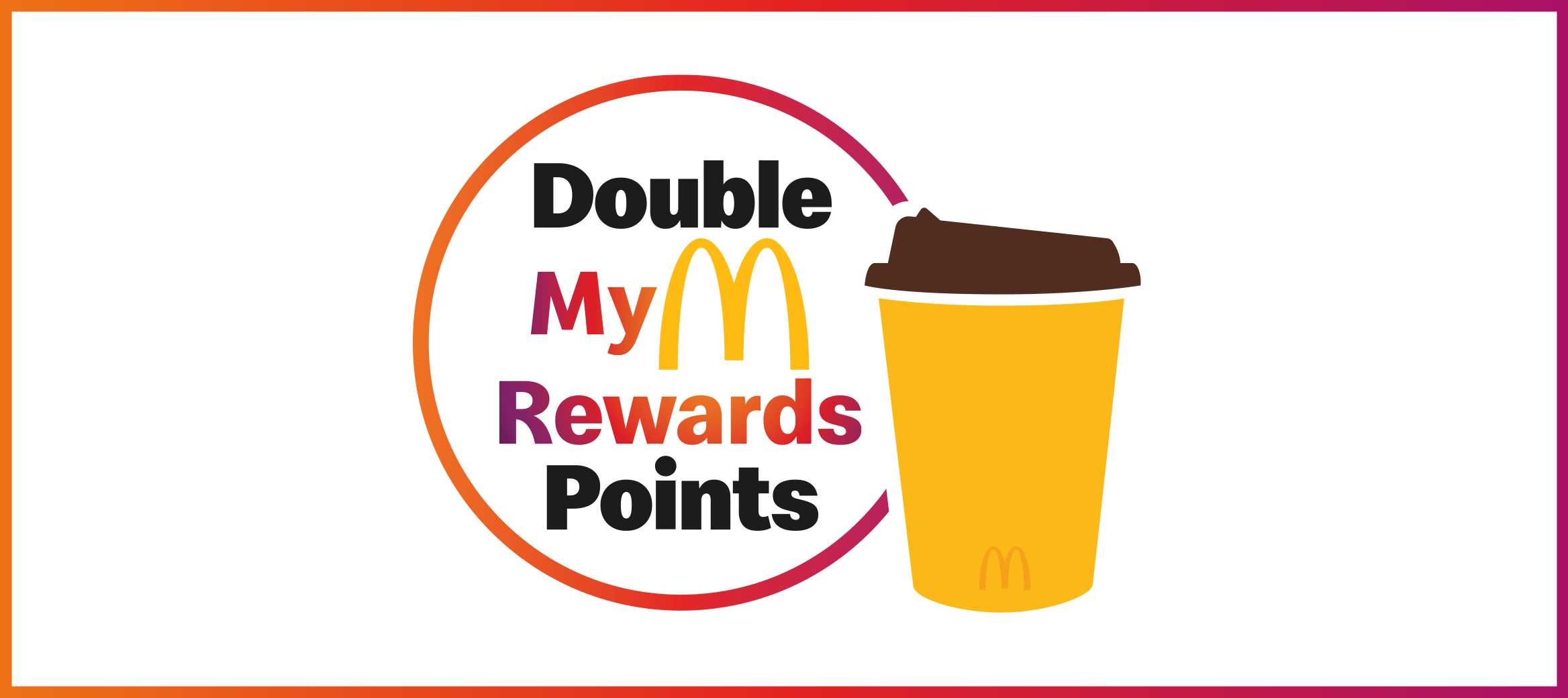 McCafé double My McDonald’s Rewards points.