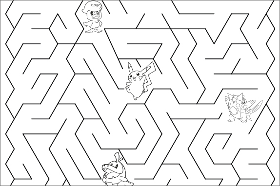 Pokémon maze. 