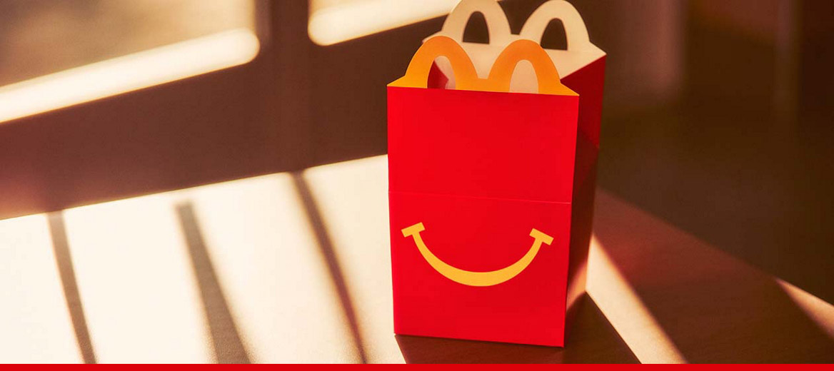 Red Happy Meal box.