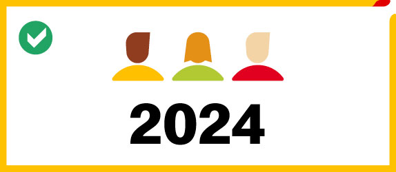 2024 Goal with three people graphic