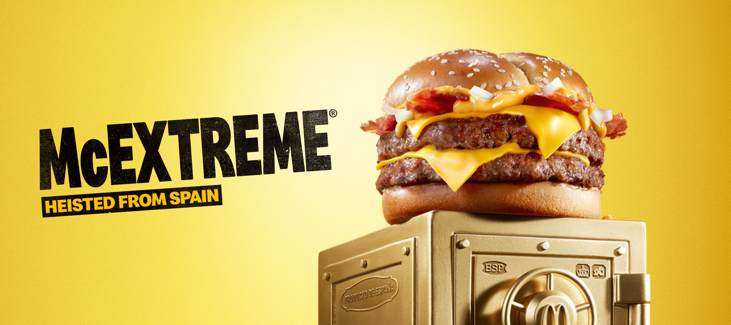 McDonald’s McExtreme® sits on top of a gold vault.