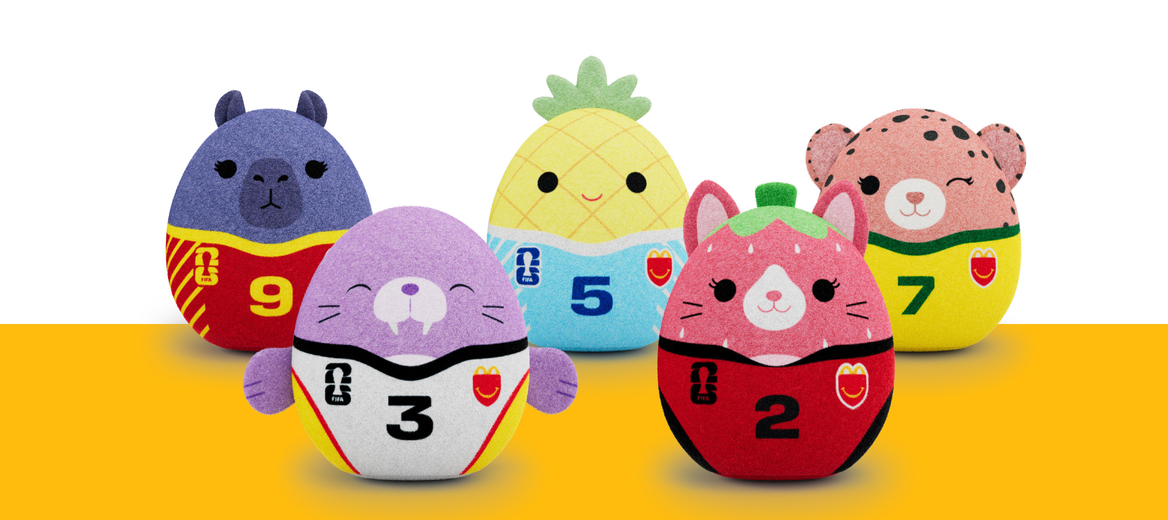 Happy Meal toy vehicles themed around Mr Men Little Miss.