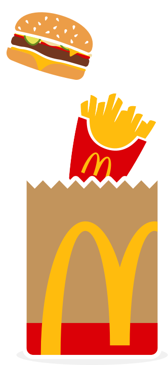 McDonald's logo, opens McDonald's homepage