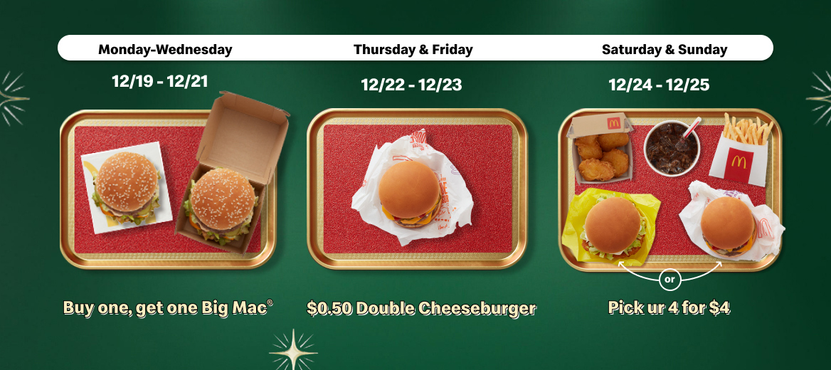 How to get a 50-cent double cheeseburger from McDonald's today